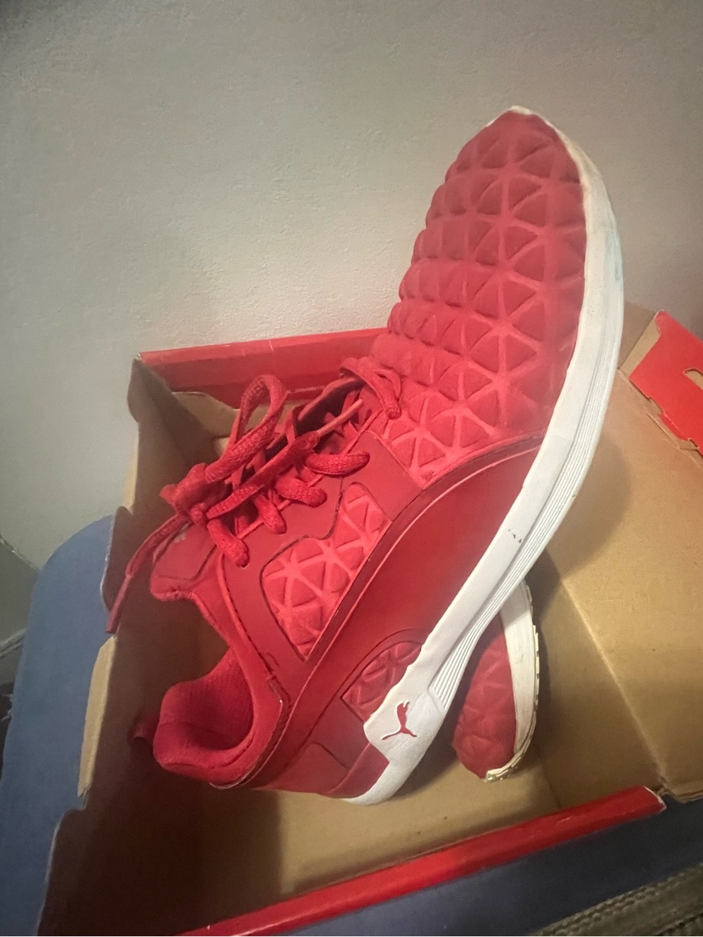 Puma Women's Quilted Red Athletic Sneaker